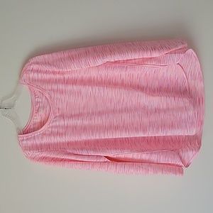 Joe Fresh Women's Active Workout Pink Long Sleeve Top- Size 1X